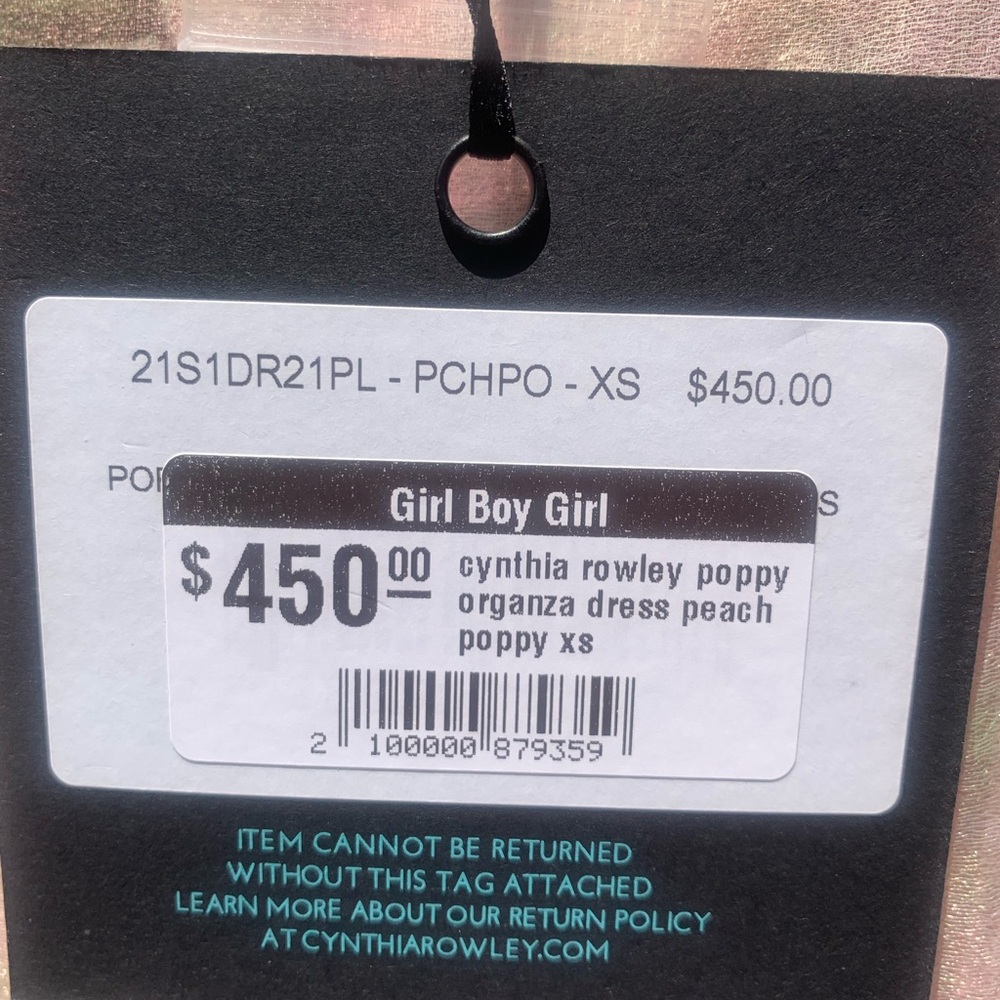 Cynthia Rowley Poppy Organza Peach Dress - Picture 15 of 15